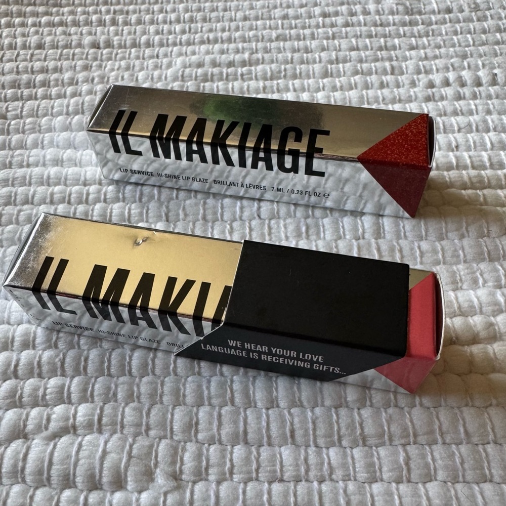 NIB - IL MAKIAGE Lip Service Lip Gloss Bundle- PDA and Bow Down